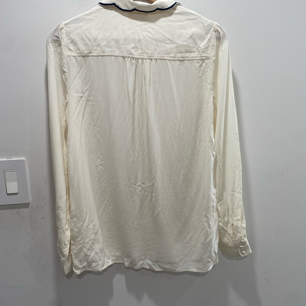 Sezane Fanny Shirt black and ecru - Picture 5 of 5